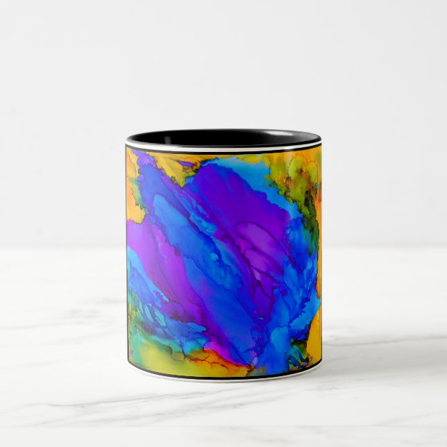 Spritzen-Tasse Zweifarbige Tasse (Mittel)