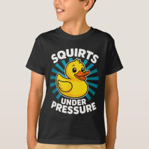 Spritzen unter Druck Lustiges Wortspiel Witziger E T-Shirt
