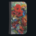 Spritzen von Farbe II Galaxy S4 Geldbeutel Hülle<br><div class="desc">Mit Blumen</div>