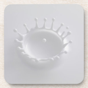 Spritzen von Milch Getränkeuntersetzer