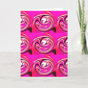 Spritzende rosa Kunst Feiertagskarte