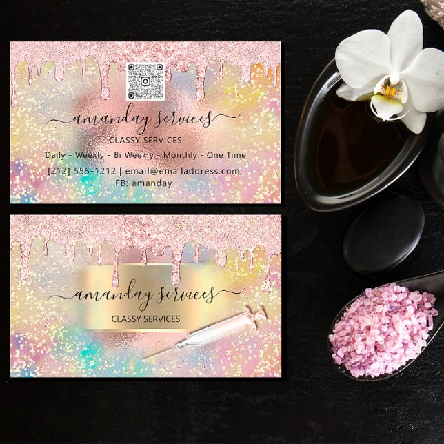 Spritzeninjektionen Studio Rose QRCode Visitenkarte (Von Creator hochgeladen)