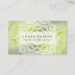 Spritzer Abstrakt Mandala Visitenkarte