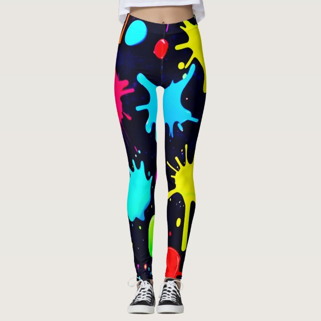 Spritzer Art Burst Leggings (Vorderseite)