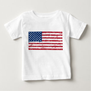 Spritzer bemalt Flagge der USA Baby T-shirt