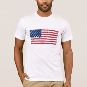 Spritzer bemalt Flagge der USA T-Shirt