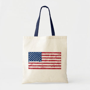 Spritzer bemalt Flagge der USA Tragetasche