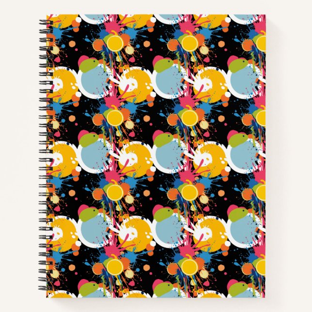 "Spritzer Circus: Chromadoodle-Rave" Notizbuch (Vorderseite)