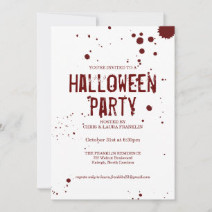 Spritzer Creepy Halloween-Party Einladung