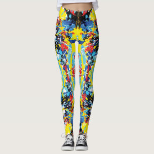 Spritzer der geschmolzenen Crayola Leggings