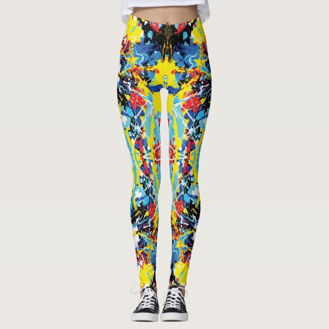 Spritzer der geschmolzenen Crayola Leggings (Vorderseite)