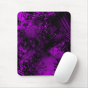Spritzer-Effekt Lila und schwarz Mousepad