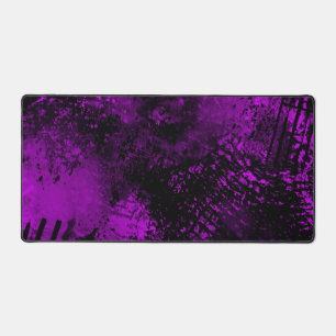 Spritzer-Effekt Lila und schwarz Schreibtischunterlage
