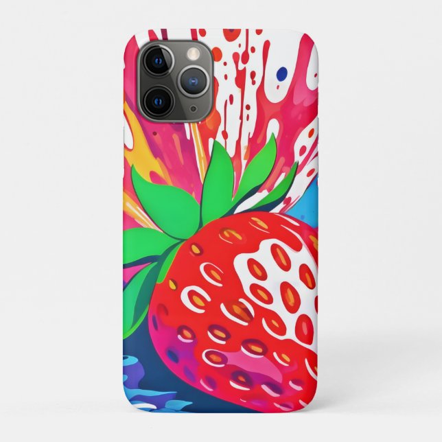Spritzer Erdbeersplash Case-Mate iPhone Hülle (Rückseite)