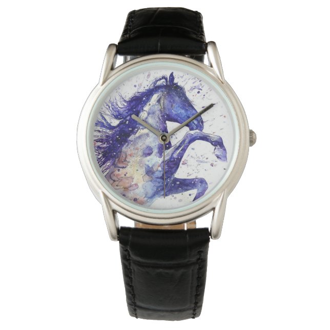 Spritzer für künstlerisches Horse Armbanduhr (Vorderseite)