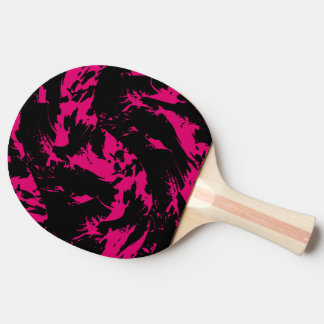 Spritzer Graffiti, rosa und schwarz Tischtennis Schläger