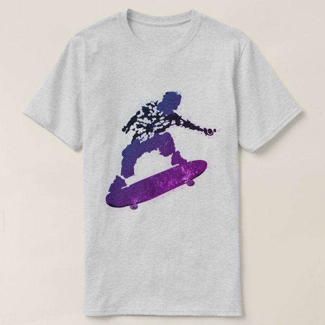 Spritzer Grafik-Skateboard-T - Shirt (Design vorne)