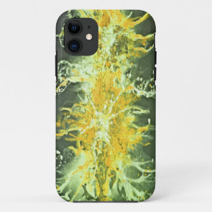 Spritzer Grunge Design - gelb grün Case-Mate iPhone Hülle