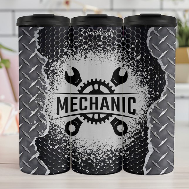 Spritzer-Hintergrund für Mechanikgetriebe Thermosbecher (Von Creator hochgeladen)