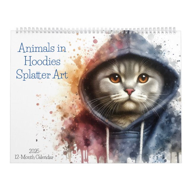 Spritzer Hoodies Art 2025 12 Monat Kalender (Titelbild)