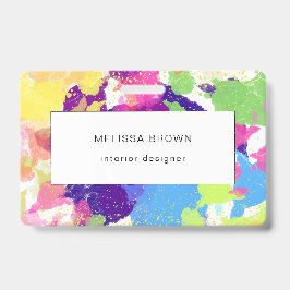 Spritzer in Aquarellfarben Abstrakt Ausweis