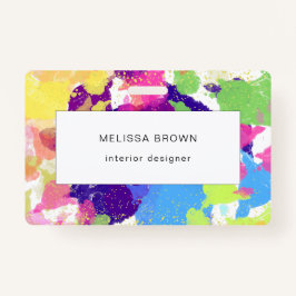 Spritzer in Aquarellfarben Abstrakt Ausweis