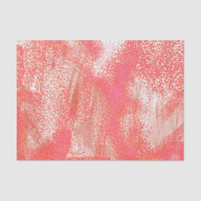 Spritzer Korallenriffe und Beige Seidenpapier (Vorderseite)