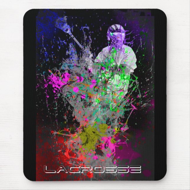 Spritzer Lacrosse-Mausunterlage Mousepad (Vorne)