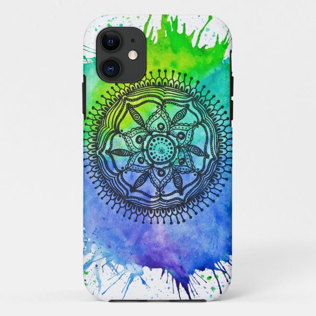 Spritzer Mandala Vibe Case-Mate iPhone Hülle (Rückseite)