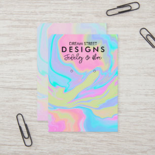 Spritzer mit Aquarellfarbenanstrich mit Anzeigetaf Visitenkarte