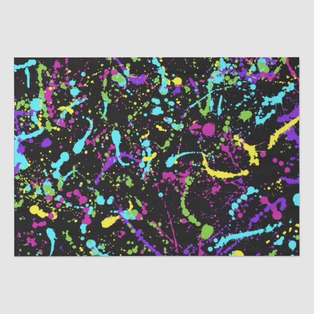 Spritzer Paint-Colorful- Seidenpapier (Vorderseite)