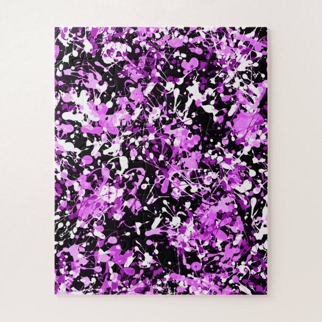 Spritzer Paint in Orchid Puzzle (Vertikal)