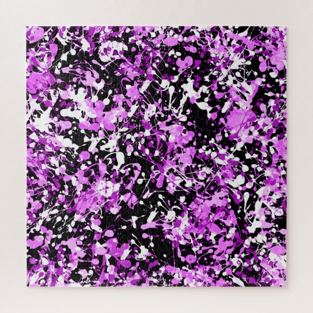 Spritzer Paint in Orchid Puzzle (Vertikal)