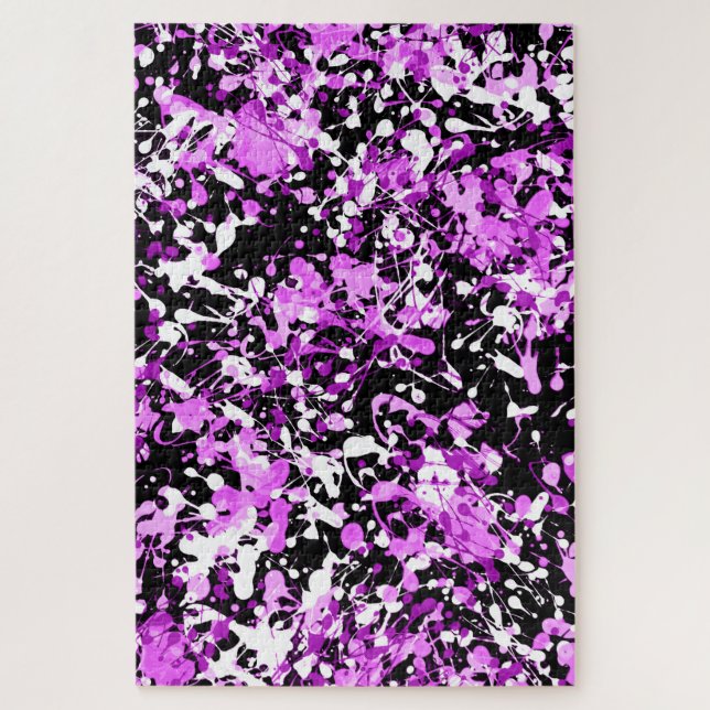 Spritzer Paint in Orchid Puzzle (Vertikal)