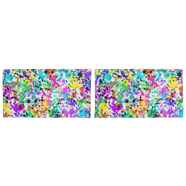 Spritzer Paint Kissenbezug (Vorderseite-Set)