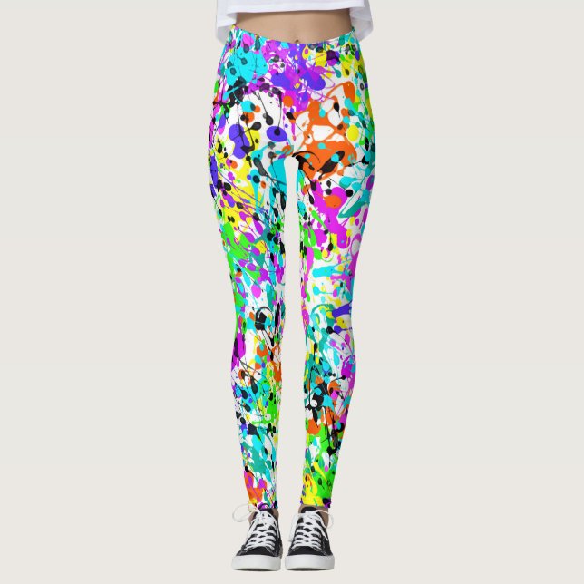Spritzer Paint Leggings (Vorderseite)