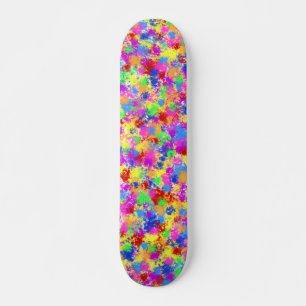 Spritzer Paint Rainbow Bright farbiger Hintergrund Skateboard