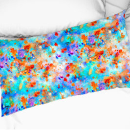 Spritzer Paint Rainbow of Bright Color Background Kissenbezug