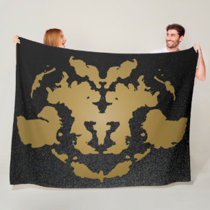 Spritzer Rorschach Inkblot Test Fleecedecke