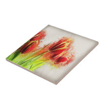 Spritzer Rot-Gelbe Tulissen