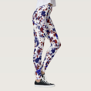 Spritzer - Rot und Blau Leggings