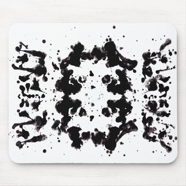 Spritzer Schwarzweiß-Maus-Pad Mousepad (Vorne)
