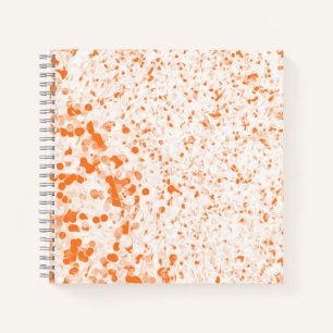 Spritzer Textur - Orange Notizbuch