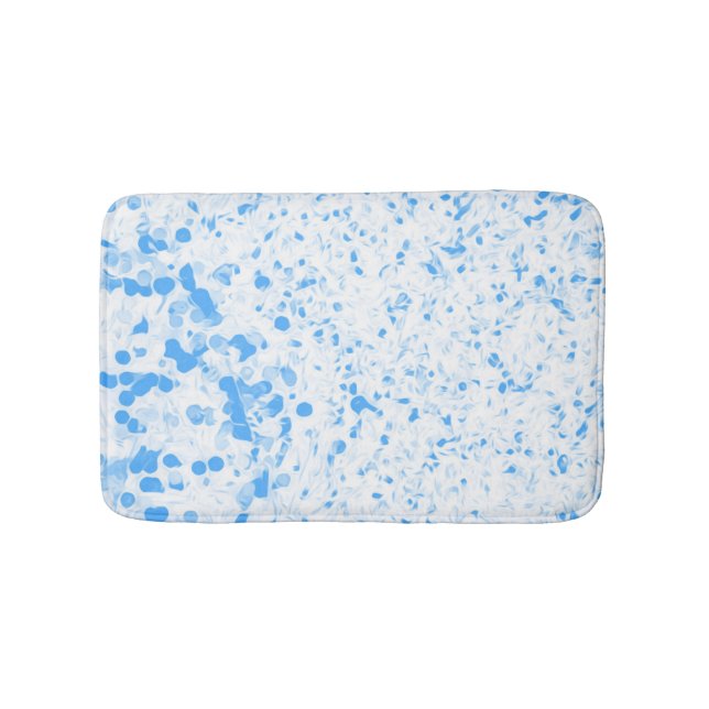 Spritzer Texture - Blau Badematte (Vorderseite)