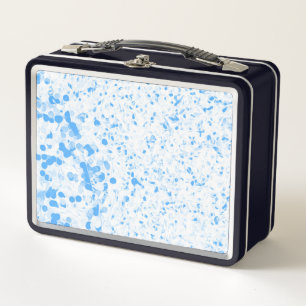 Spritzer Texture - Blau Metall Brotdose