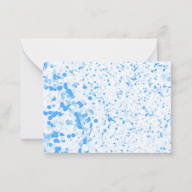 Spritzer Texture - Blau Mitteilungskarte (Vorderseite)
