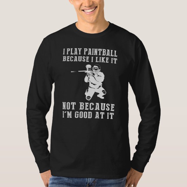 Spritzer und Chuckle - Funny Paintball Enthusiaste T-Shirt (Vorderseite)