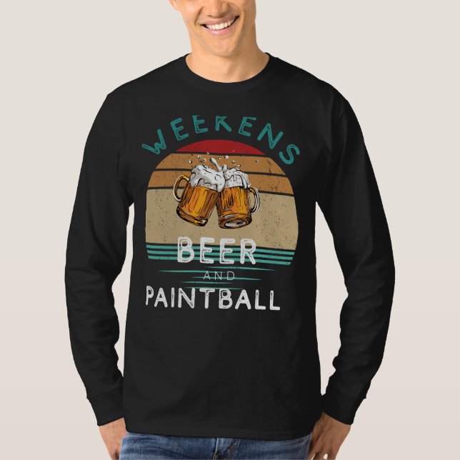Spritzer und Sip! Wochen mit Bier und Paintball T-Shirt (Vorderseite)