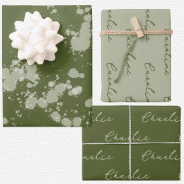 Spritzer Weihnachten Geschenkpapier Set