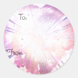 Spritzer Weihnachten Runder Aufkleber